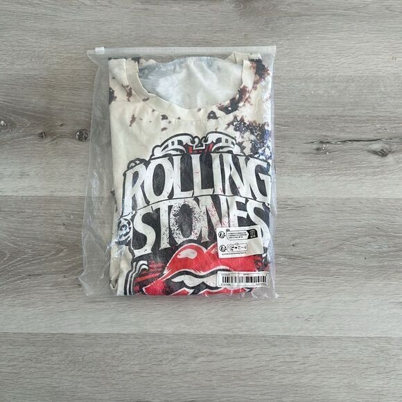 Nantuxent Designs Rolling Stones Tee Heather Charcoal S NWT IN PACKAGE - Picture 2 of 5